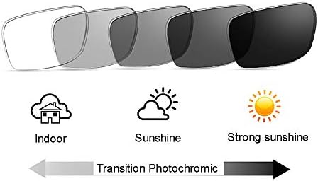 SightPerk Мъжки Правоъгълни Бифокални Очила За четене С Преходни Фотохромными Анти-UV Обективи Sun Reader