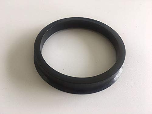 NB-AERO 4 бр. Черни полиуглеродные пръстени на главината от 66,1 мм (колелце) до 59,6 мм (Ступица) | Централно пръстен на главината