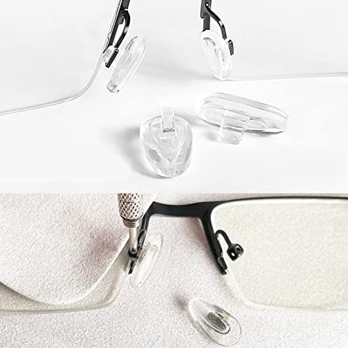 Комплект за ремонт на очила Damanse с Въздушна камера, Силиконови облицовки за носа, Отвертка, Пинсети, Винтове, Противоскользящими