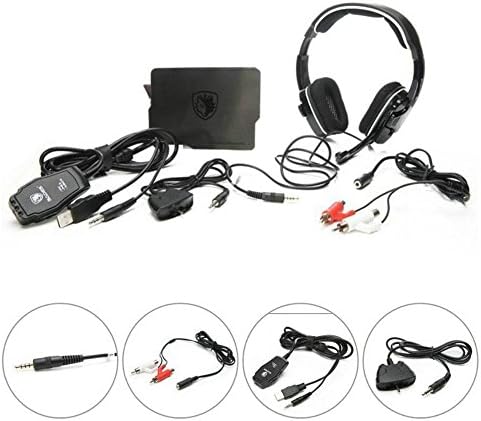 Оригинална Професионална Детска Слушалки Sades SA-922 с Шумопотискане, Слот за Слушалки USB 7.1 Съраунд Звук за PC, PS4 PS3 Xbox360