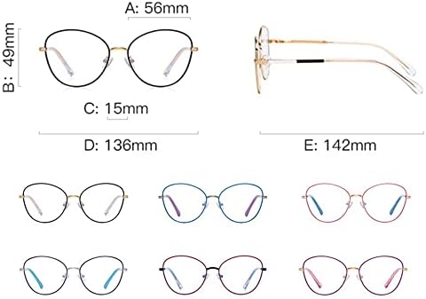 Очила за четене в Овална метална Рамка RESVIO за женските Модни Считывателей с Пружинным тръба на шарнирна Връзка, Ръчно изработени
