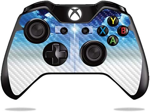 Обвивка от въглеродни влакна MightySkins контролера на Microsoft Xbox One или One S - Кръстосана | Защитно, Здрава Текстурирани