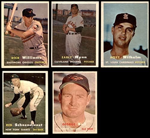 Бейзболен комплект Topps 1957 г. съобщение (Baseball Set) EX/MT