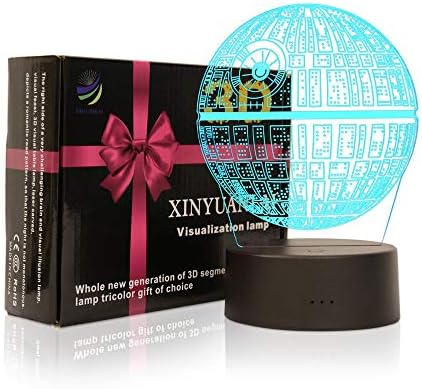 Настолна лампа XINYUANLAI 3D Illusion Night Light, 7 Цвята, Автоматично Постепенна Промяна на led крушки с захранван от USB с Докосване