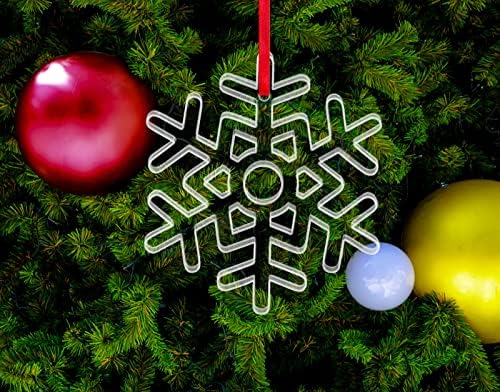 WaaHome Коледна Украса От Снежинки, Прозрачни Украса От Снежинки 2023 Декорация За Коледната Елха