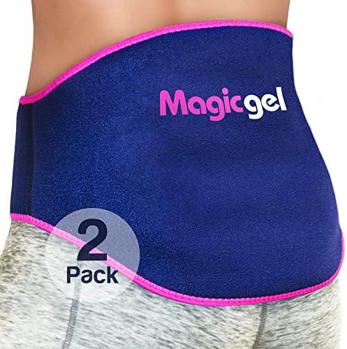 2 x Комплект за облекчаване на болки в долната част на гърба и пакет с лед от мигрена (черен) Magic Gel