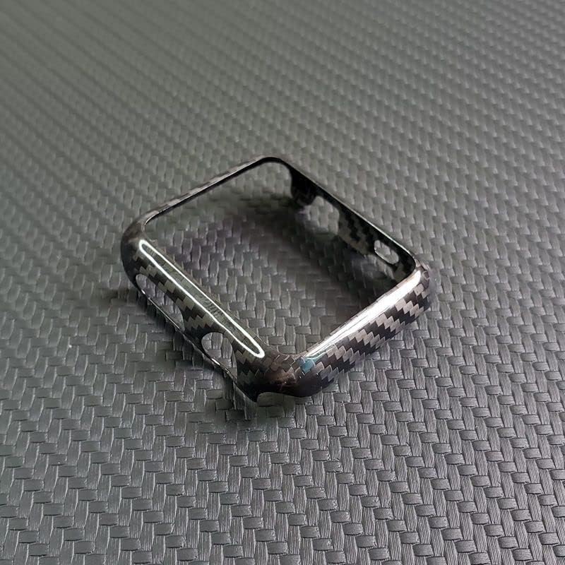 Ултра тънък Калъф-Броня от истински Въглеродни влакна за Apple Watch 8 7 6 5 4 3 SE 44 42 45 49 мм
