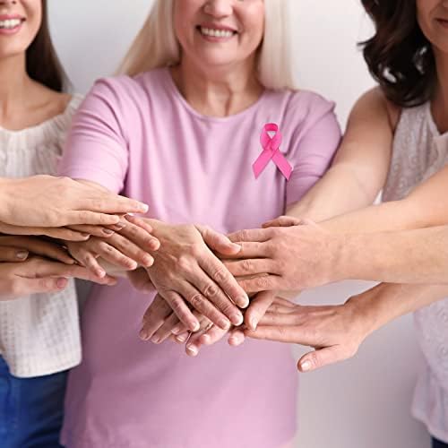 100 Бр Розовата Лента с Английски Игли Розова Панделка Сатен Игли Розовата Лента Игли за Информиране за Рак на гърдата за Жени или Мъже Благотворително Обществено С?