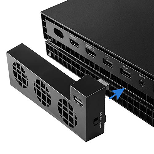 TNP USB вентилатор за охлаждане за Xbox One X, Външна Интелигентна Автоматична система за охлаждане на захранването от USB 3 за