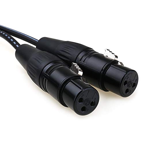 NANYI От 1/4До 2XLR микрофон сплитер Аудиокабели TRS Стерео куплунга, а до Два XLR Штекерным Свързващ Аудио Микрофонным кабелям,