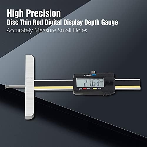 Дисков тънка пръчка Цифров дисплей Линия на дълбочина 0-85 mm 0-150 мм Точност 0,02 мм Точно измерване на дълбочината на дупките