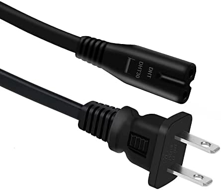 Кабелен проводник на захранващия кабел за променлив ток Cadha 6 фута UL, Съвместим с конзола Xbox ONE X 1TB, Black