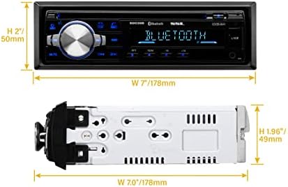 Автомобилна Аудио система Sound Storm Laboratories SDC26B - Един Din, аудио система, Bluetooth и Вызывное главното устройство, MP3, CD-плеър, USB-порт, AUX вход, AM /FM радио, свързване към усилват