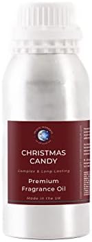 Ароматно масло Mystic Moments | Christmas Candy - 500 г - идеален за сапуни, Свещи, Бомбочек за вана, Масло горелки, обектите и