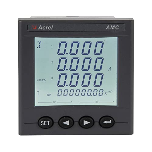 Трифазни Цифров измерител на електрическа енергия Acrel AMC96L-E4/kc, 4 Файла Трифазен амперметра Брояч