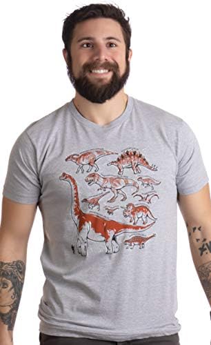 Видове динозаври |Костюм Фен на Динозаврите, За партита, Тениска с изображение на Хищник Минути-Рекса, Мъжки Дамски тениска