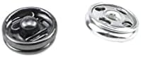 Tsnamay 100 комплекта Пришивных копчета 0,33 /8,5 мм, Метални копчета-ключалки, Нажимная бутон за шивашки (50 комплекти сребрист