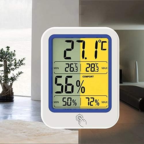 MXIAOXIA Измерване на Температура И Влажност Сух и Влажен Термометър С Подсветка Термометър, Влагомер Сензор с Голям LCD дисплей