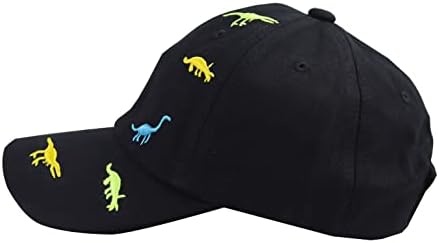 Детска бейзболна шапка с Динозавром, Бродирани Регулируема Промытая Потертая Реколта Ретро Памучен Деним Шапка за Момичета и Момчета