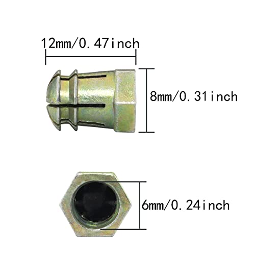 Набор от КЛАСИЧЕСКИ шестоъгълни контакти 1/2, дълбоки, 10 бр 10-19 мм